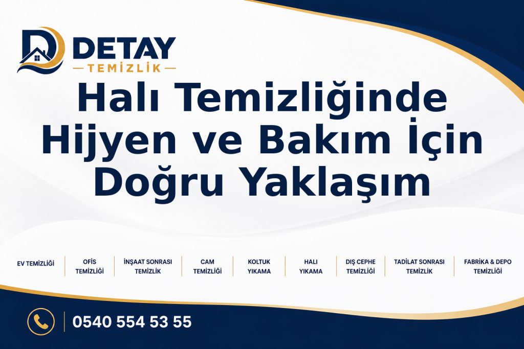 Halı Temizliğinde Hijyen ve Bakım İçin Doğru Yaklaşım - Detay Temizlik