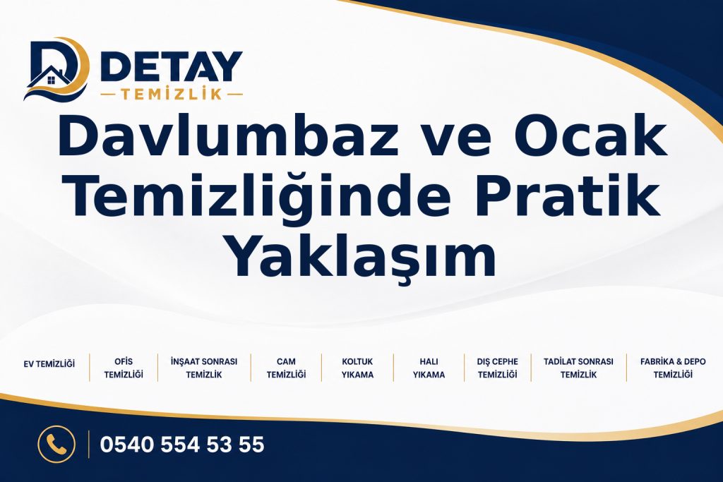 Davlumbaz ve Ocak Temizliğinde Pratik Yaklaşım - Detay Temizlik
