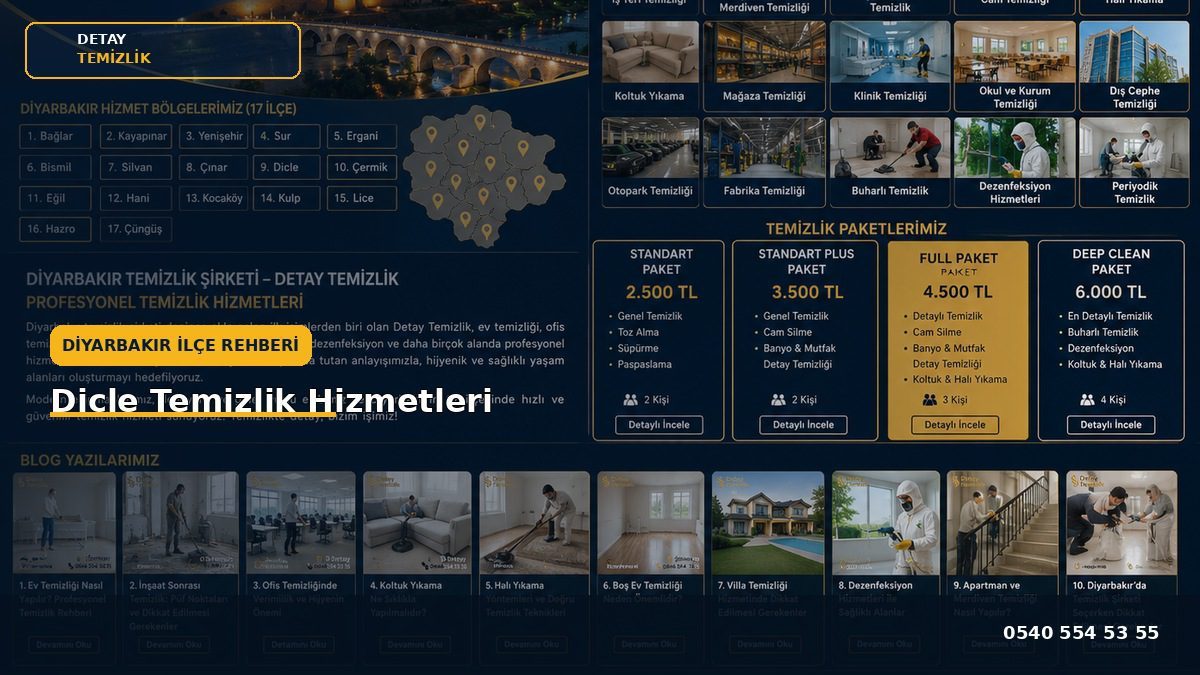 Dicle Temizlik Hizmetleri - Detay Temizlik