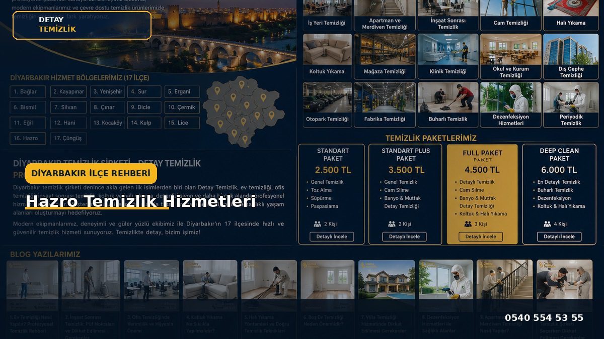 Hazro Temizlik Hizmetleri - Detay Temizlik